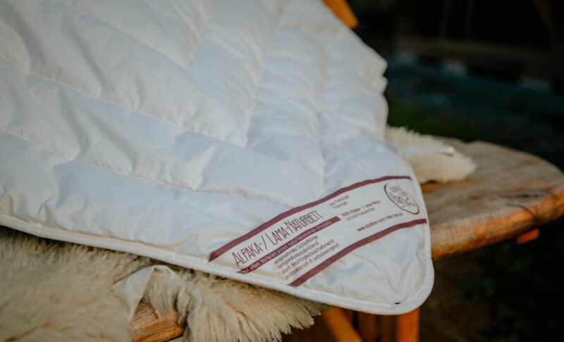 Winterbett aus Alpaka-/Lama-Wolle