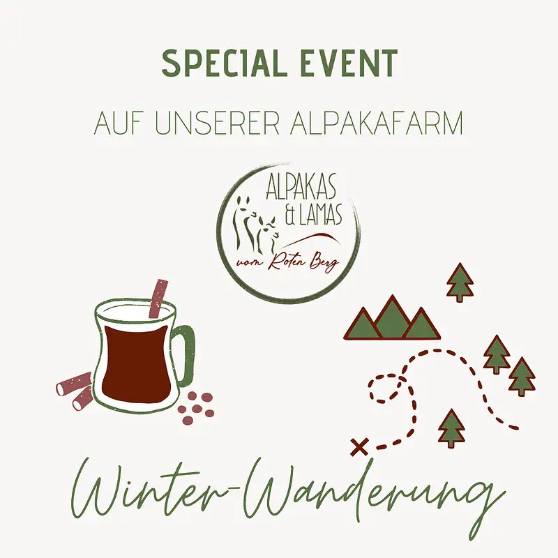 Alpakawanderung Winter